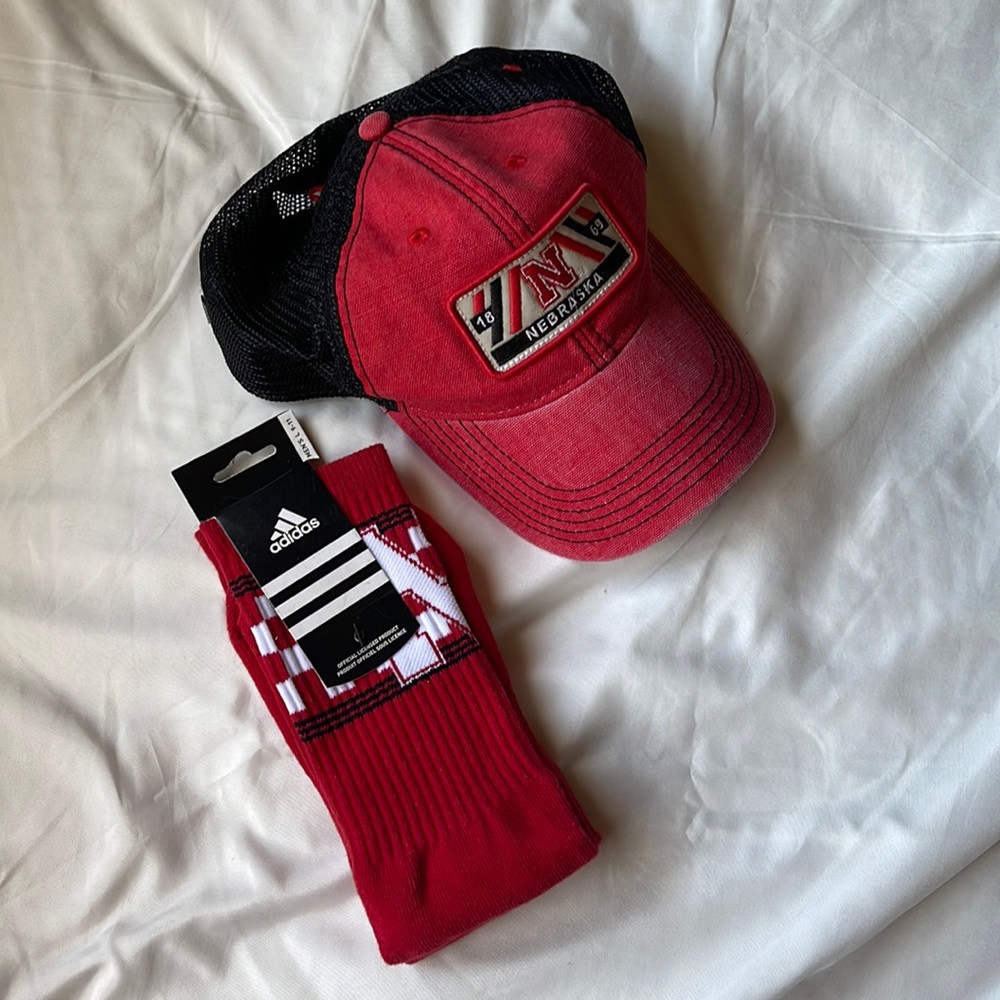 Husker hat & sock bundle-NEW